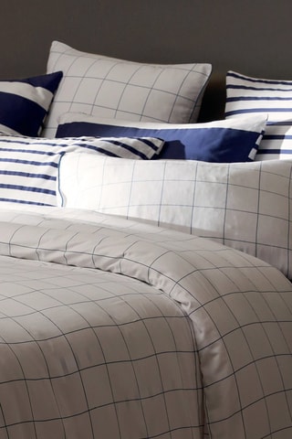 2 taies d'oreiller en satin de coton - 80 fils/cm² - Blanc - 50 x 70 cm