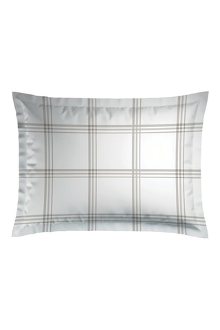 2 taies d'oreiller en satin de coton - 80 fils/cm² - Taupe - 50 x 70 cm
