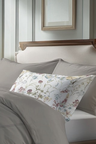 2 taies d'oreiller en satin de coton Cannes - Taupe