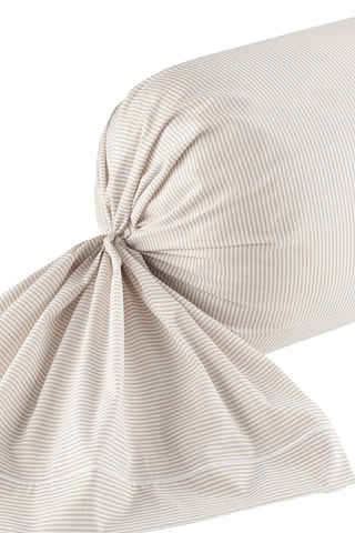 Taie de traversin en percale de coton 80 fils/cm² Sorbonne - Taupe