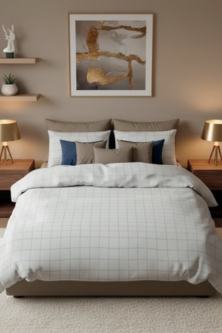 2 taies d’oreiller en satin de coton 80 fils/cm² - Blanc