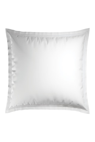 2 taies d'oreiller en satin de coton 80 fils/cm² Annecy - Blanc