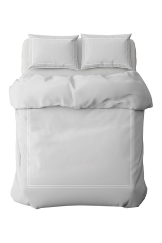 Parure de couette en satin de coton 80 fils/cm² Annecy - Blanc
