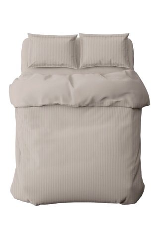 Parure de couette en satin de coton 80 fils/cm² - Taupe