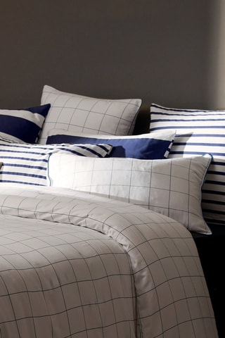 Parure de couette en satin de coton - 80 fils/cm² - Blanc