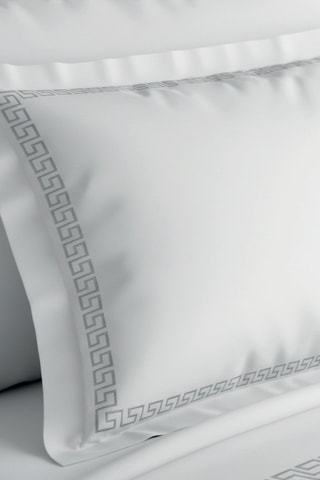 Parure de couette en satin de coton - 80 fils/cm² - Gris
