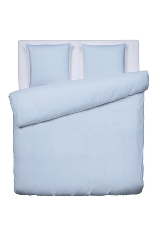 Parure de couette en percale de coton 80 fils/cm² Grenoble - Bleu