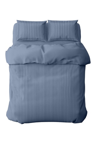 Parure de couette en satin de coton 80 fils/cm² - Bleu cobalt