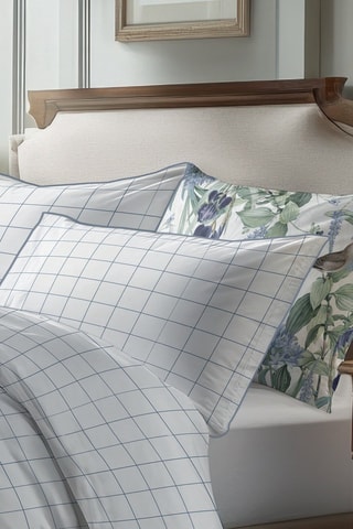 Parure de couette en satin de coton Caroline - Blanc