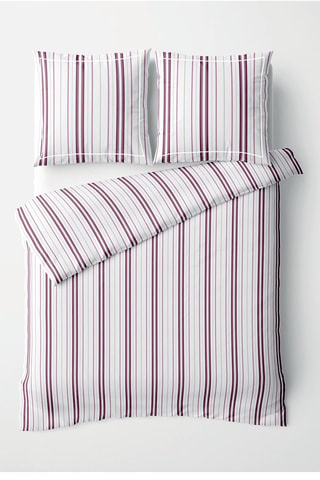 Parure de couette en satin de coton Lucia - Mauve