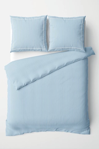 Parure de couette en percale de coton 80 fils/cm² Aix Marseille - Ciel