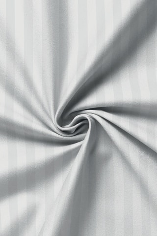 Drap plat en satin de coton  Dobby - Blanc