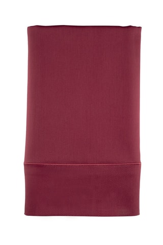 Drap plat en satin de coton  - Bordeaux