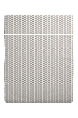 Drap plat en percale de coton 80 fils/cm² Sorbonne - Taupe