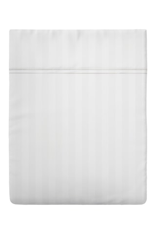 Drap plat en satin de coton 80 fils/cm² Dobby - Blanc