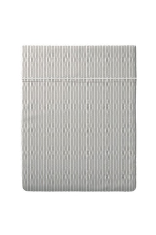 Drap plat en percale de coton - 80 fils/cm² - Taupe - 240 x 300 cm