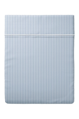 Drap plat en percale de coton 80 fils/cm² Sorbonne - Ciel