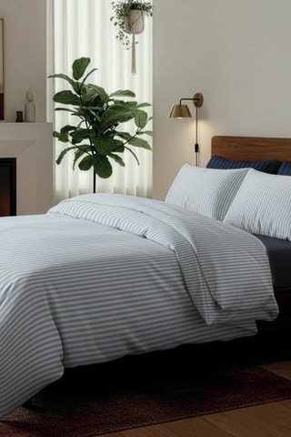 Drap plat en percale de coton 80 fils/cm² Sorbonne - Ciel