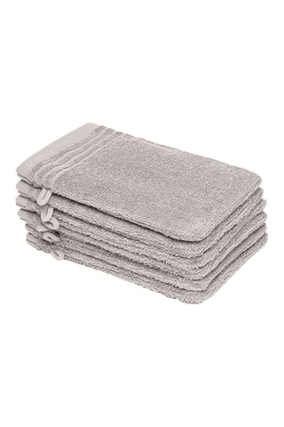 6 gants de toilette Ecume - Beige