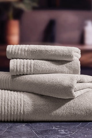 6 gants de toilette Ecume - Beige
