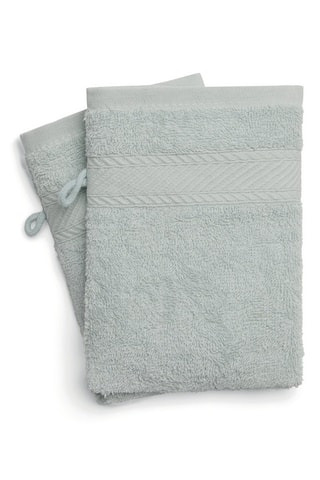 2 gants de toilette  Nuage - Menthe
