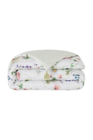 Édredon en satin de coton 80 fils/cm² Splendeur du printemps - Blanc