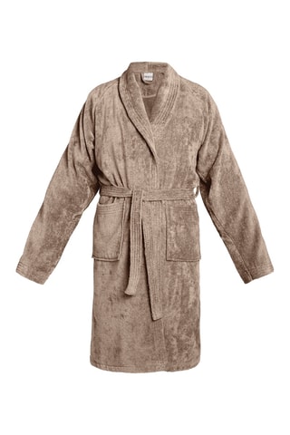 Peignoir en velours - Taupe