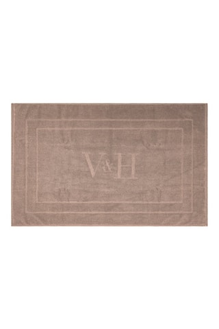 Tapis de bain  Design - Brun -  60 x 100 cm