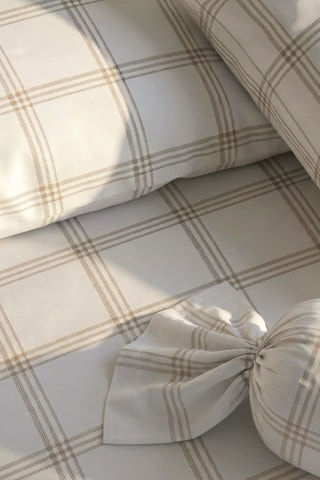 Taie de traversin en satin de coton 80 fils/cm² Aaron - Blanc