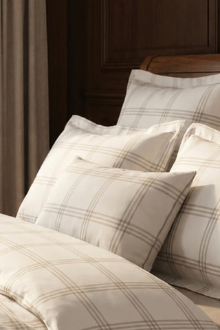 Taie de traversin en satin de coton 80 fils/cm² Aaron - Blanc