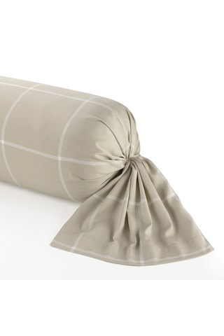 Taie de traversin en satin de coton 80 fils/cm² Arthur - Taupe