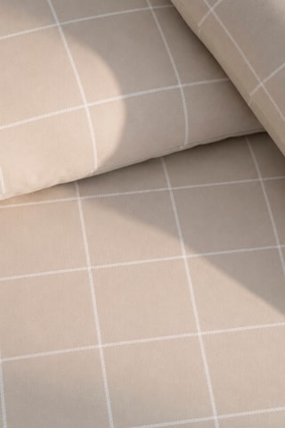 Taie de traversin en satin de coton 80 fils/cm² Arthur - Taupe