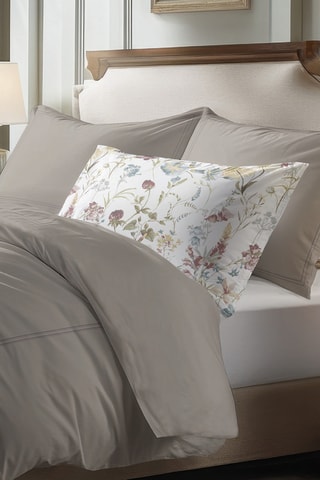 Parure de draps en satin de coton 80 fils/cm² Cannes - Taupe