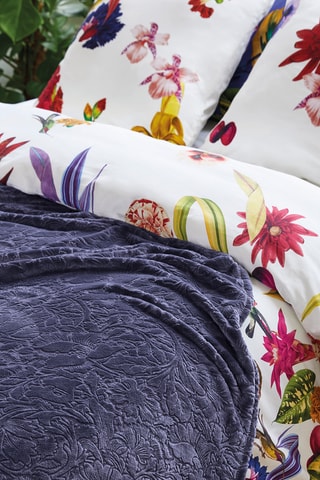 Plaid Arabesque - Aubergine - 180 x 220 cm
