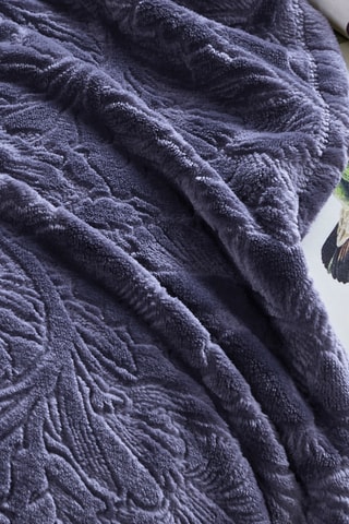 Plaid Arabesque - Aubergine - 180 x 220 cm