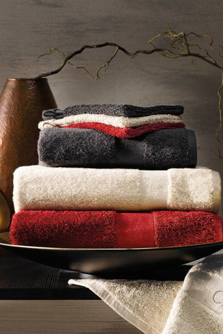Drap de douche Azur - Bordeaux - 70 x 140 cm