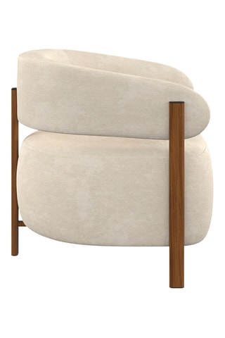 Sillón Albin - De tela de felpa - 69 x 68 x 68 cm