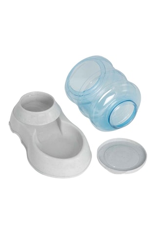 2 dispensadores automáticos de pienso y agua - 30,5 cm
