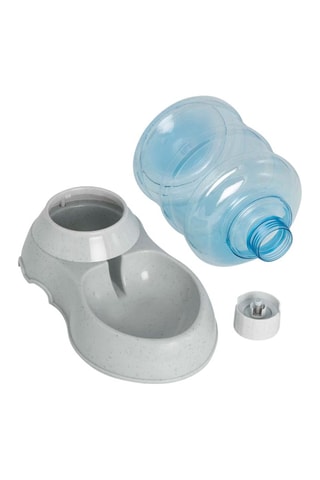 2 dispensadores automáticos de pienso y agua - 30,5 cm
