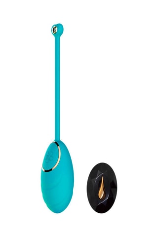 Œuf vibrant télécommandé Daisy - Turquoise - 8 cm
