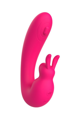 Vibromasseur waterproof 2 en 1 USB Kala Rose - 10,7 cm