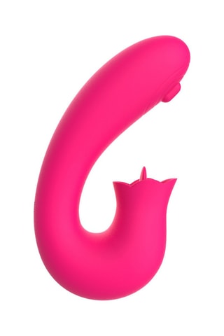 Vibromasseur 2 en 1 USB Kali Rose - 10,6 cm