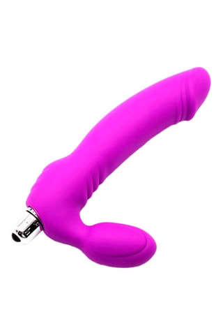 Stimolatore prostata con inserto vibrante - Viola - 15 cm