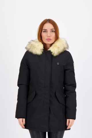 Parka calorífica con capucha Megeve Heat - Negro