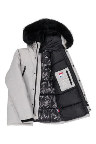 Parka con capucha City Light - Gris y negro