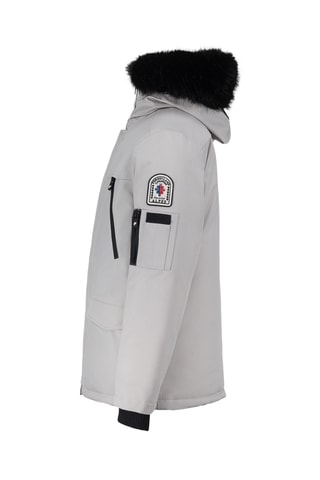 Parka con capucha City Light - Gris y negro