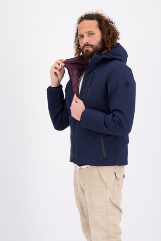 Cazadora reversible con capucha Face to face - Azul