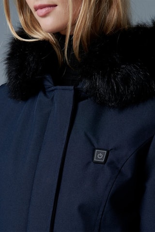 Parka calorífica con capucha Black Megeve Heat
