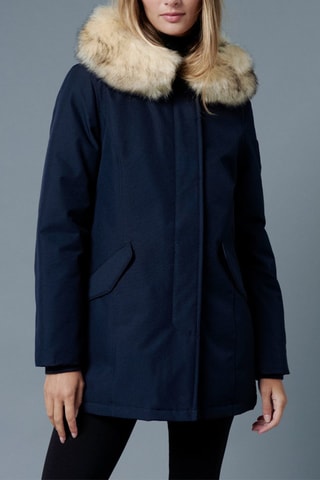 Parka con capucha Megeve - Azul