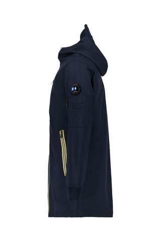 Chaqueta larga con capucha Seraphin - Azul marino